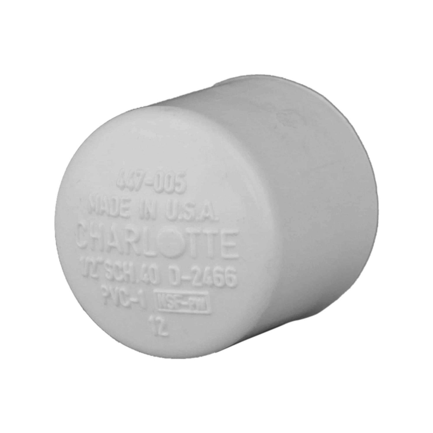 Charlotte Pipe Schedule 40 Slip PVC Cap - Image 3