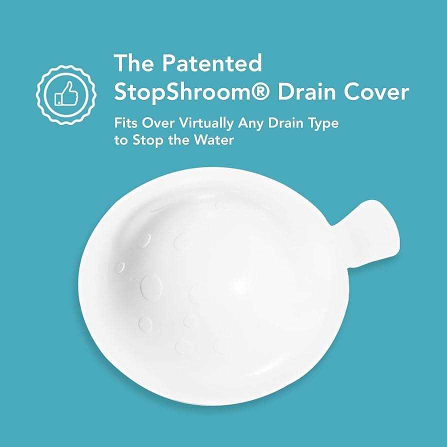 Stopshroom Universal Drain Stopper in White - Image 5
