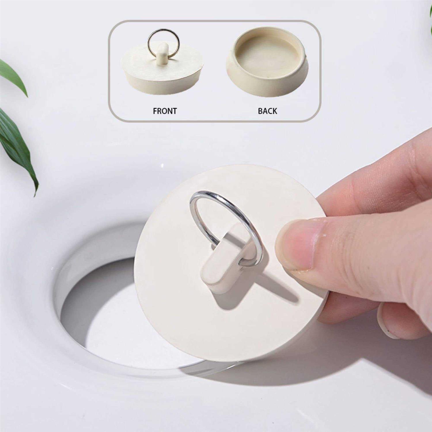 Rubber Tub Drain Stopper Bath Sink Plumb Fits Drain Set 3 - Image 3