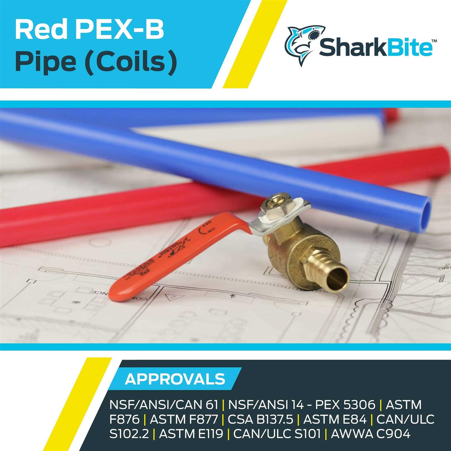 SharkBite 1/2 in. x 50 ft. Coil Red PEX Pipe U860R50 - Image 5