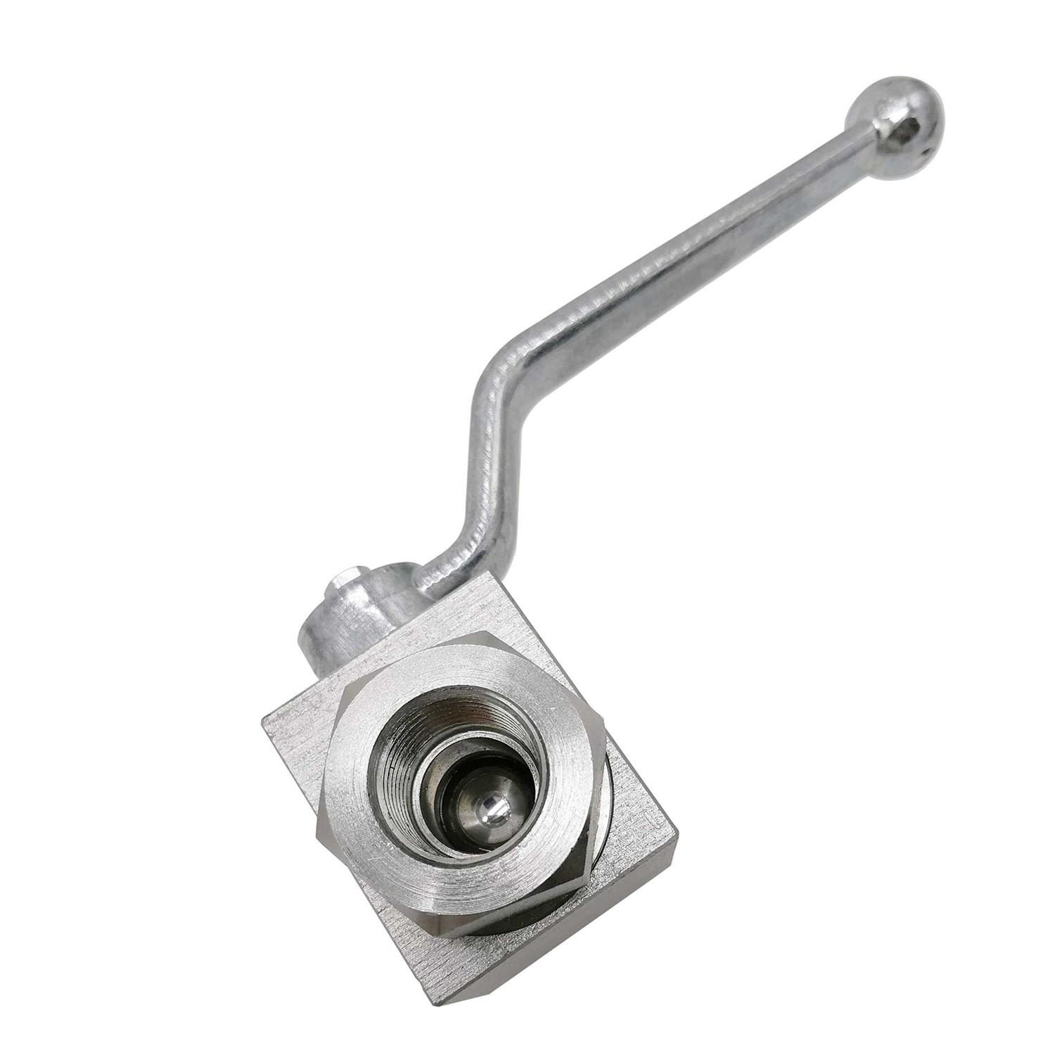 NKAIKE Hydraulic High Pressure Shut-Off Ball Valve 2 Way 1/2 Inch NPT 7250 PSI KHB Hydraulic Valve - Image 3