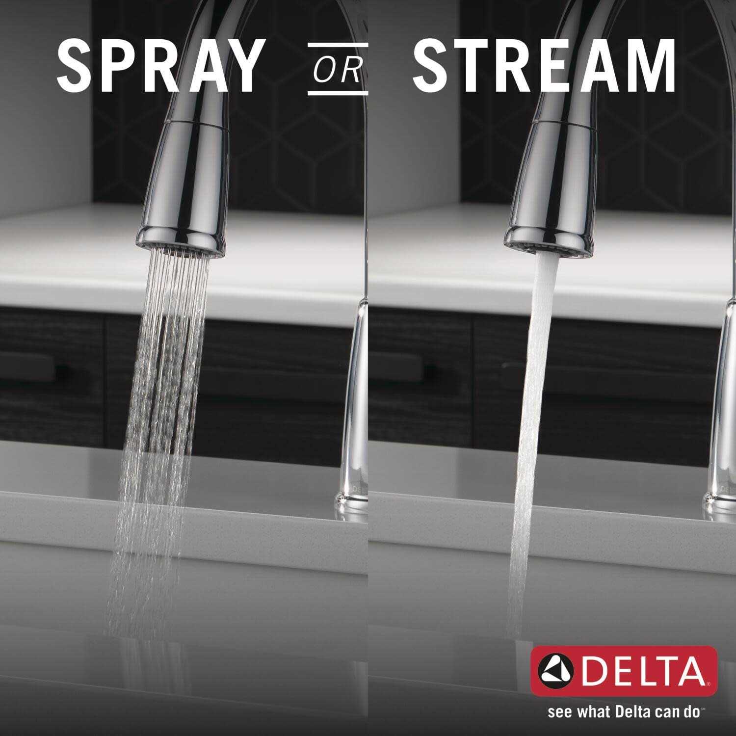 Delta Classic Single Handle Pull-Down Kitchen Faucet - Image 5