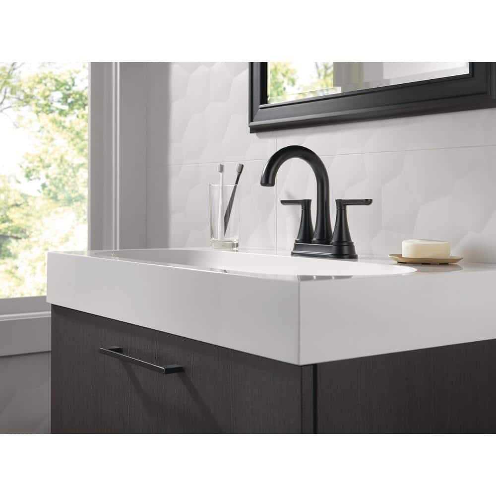Delta Greydon 4 in. Centerset Double Handle Bathroom Faucet - Image 3