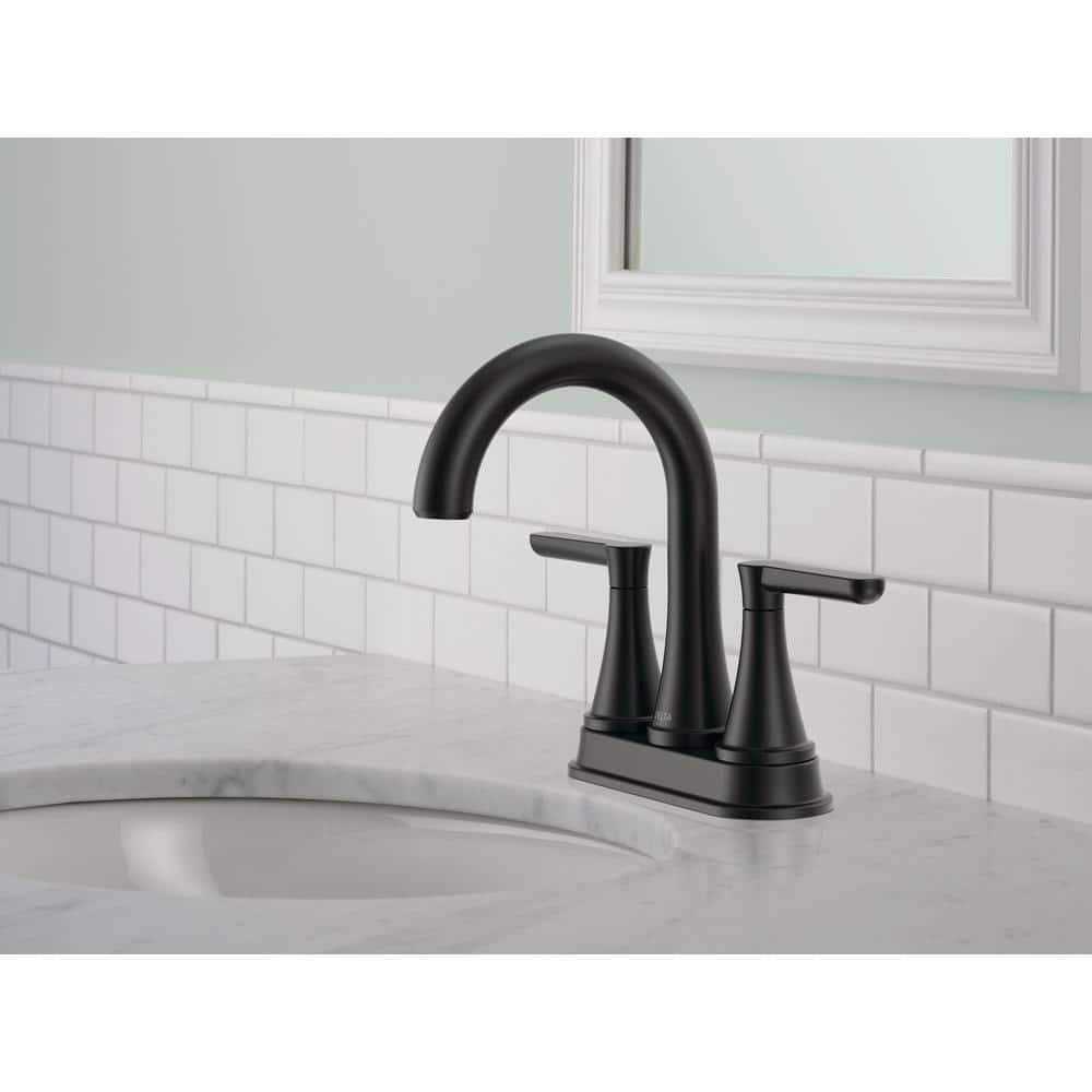 Delta Greydon 4 in. Centerset Double Handle Bathroom Faucet - Image 5
