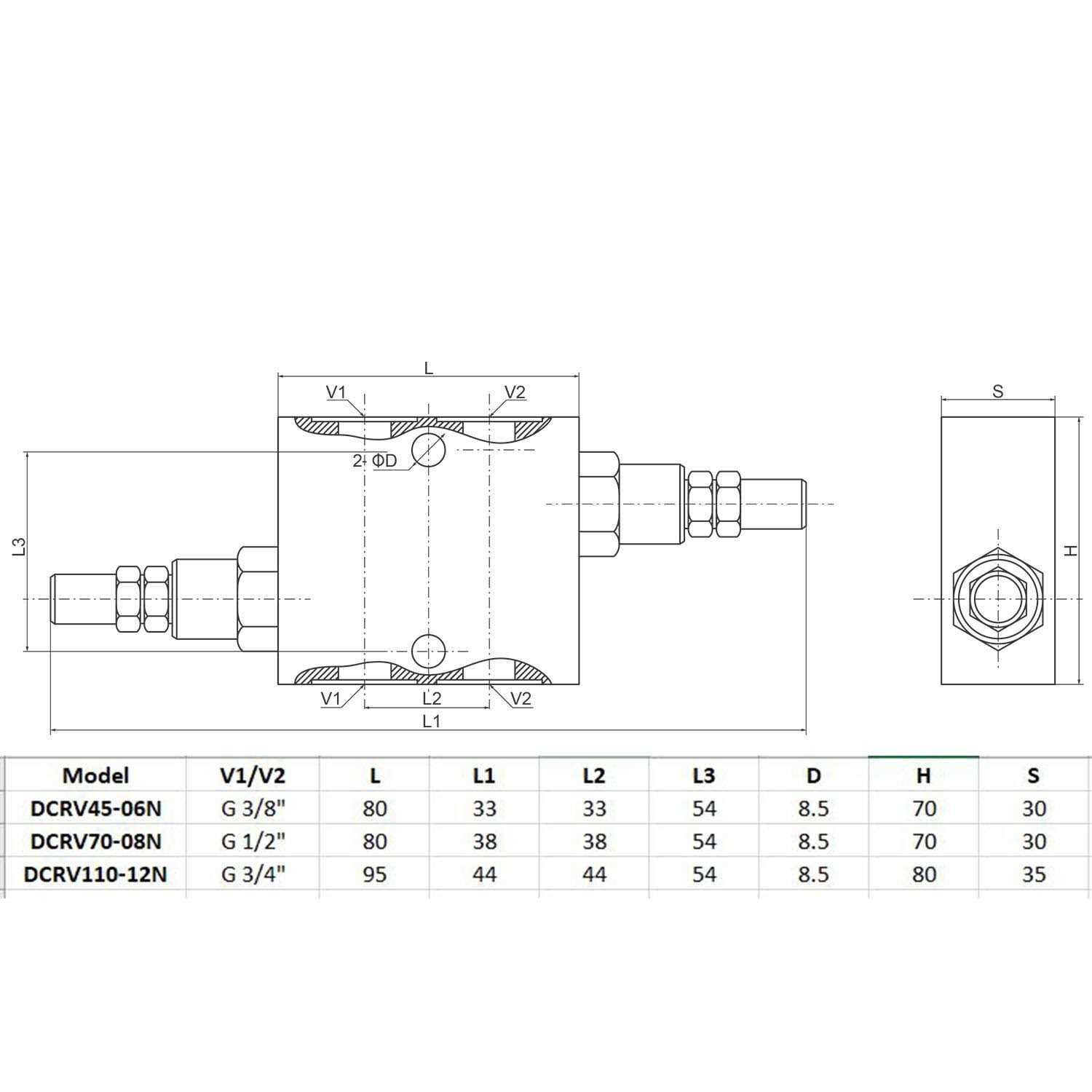 Dual Crossover Hydraulic Relief Cushion Valve - Image 4