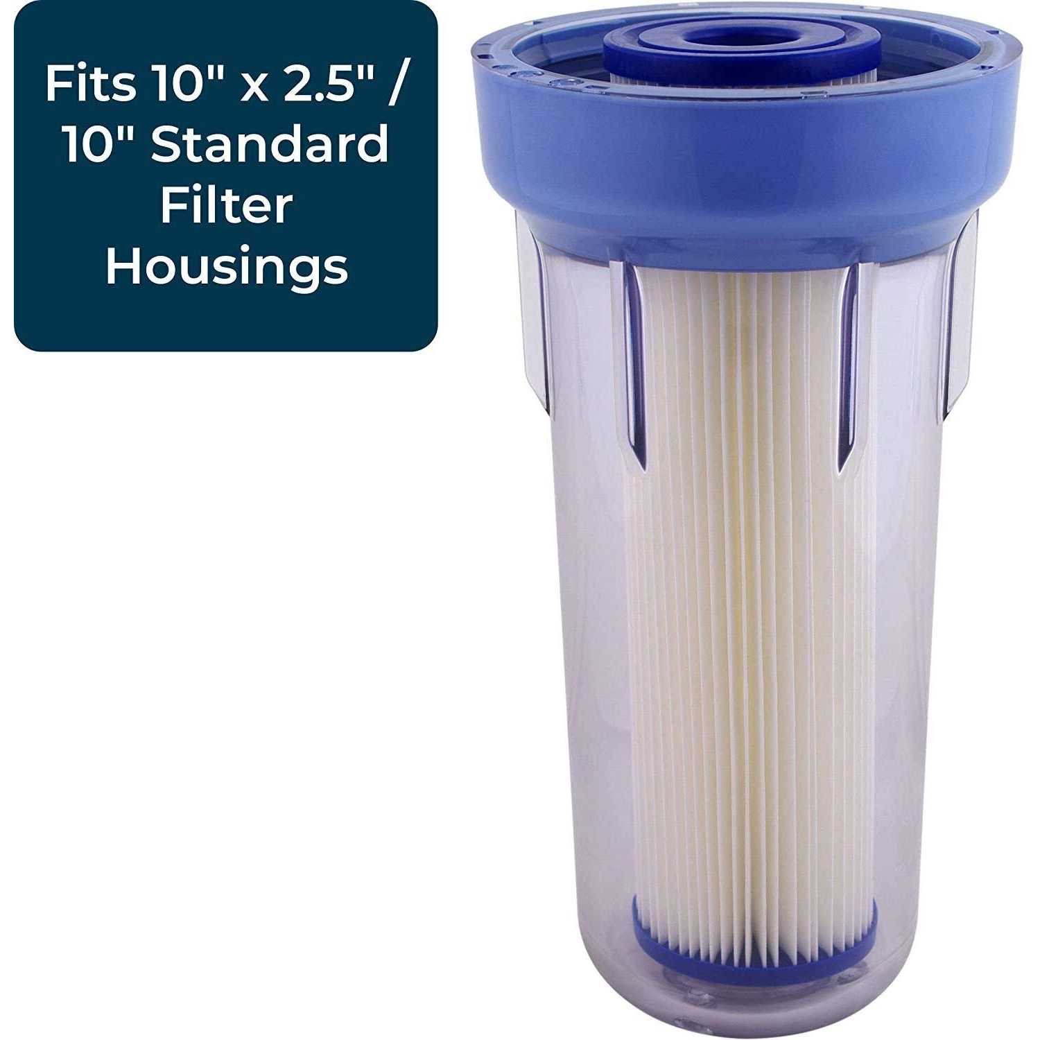 24pk SpiroPure SP-R50 10x2.5 Pleated Polyester Filter Cartridge - Image 5