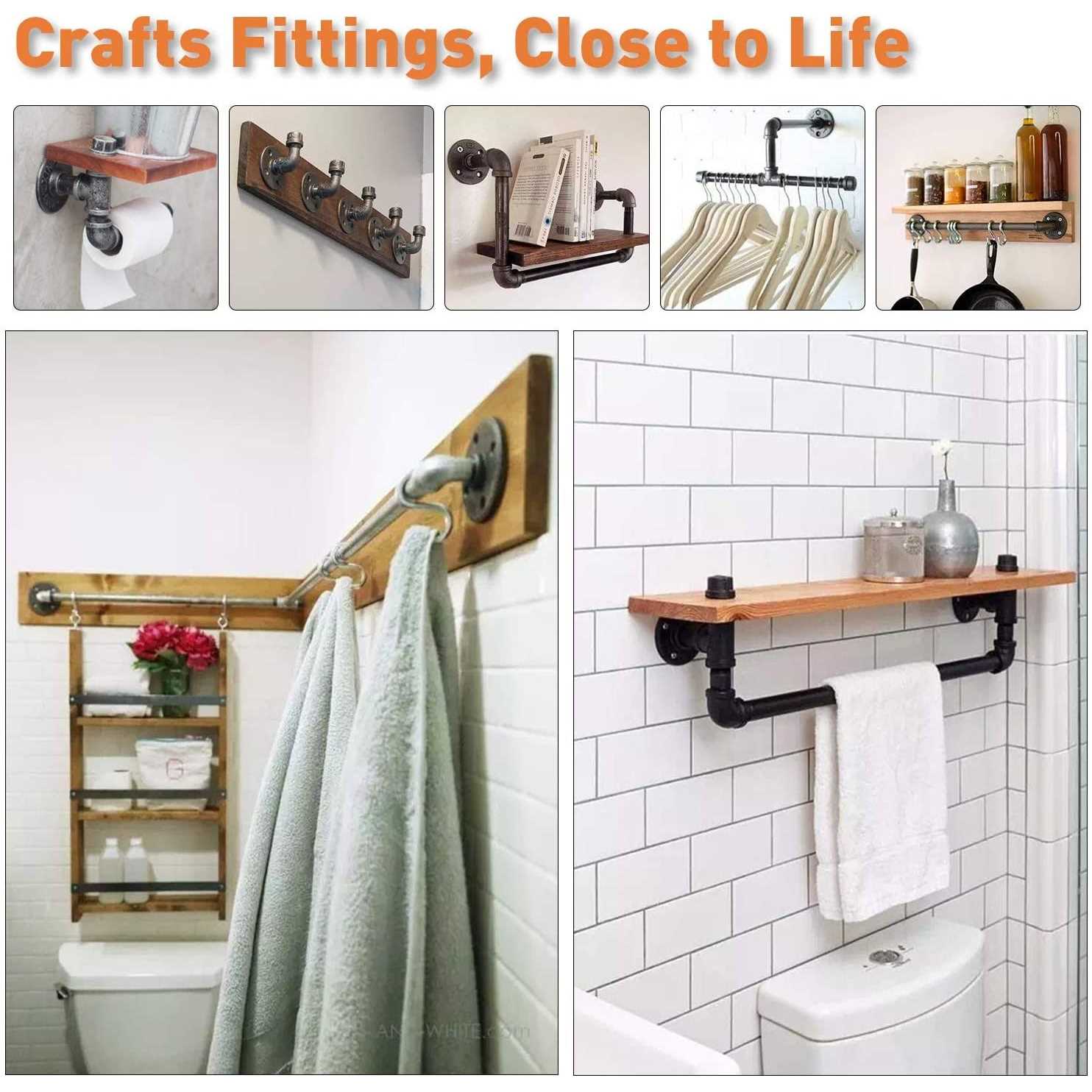 Floor Flange Home TZH Malleable iron Pipe Fittings for Industrial vintage style - Image 5