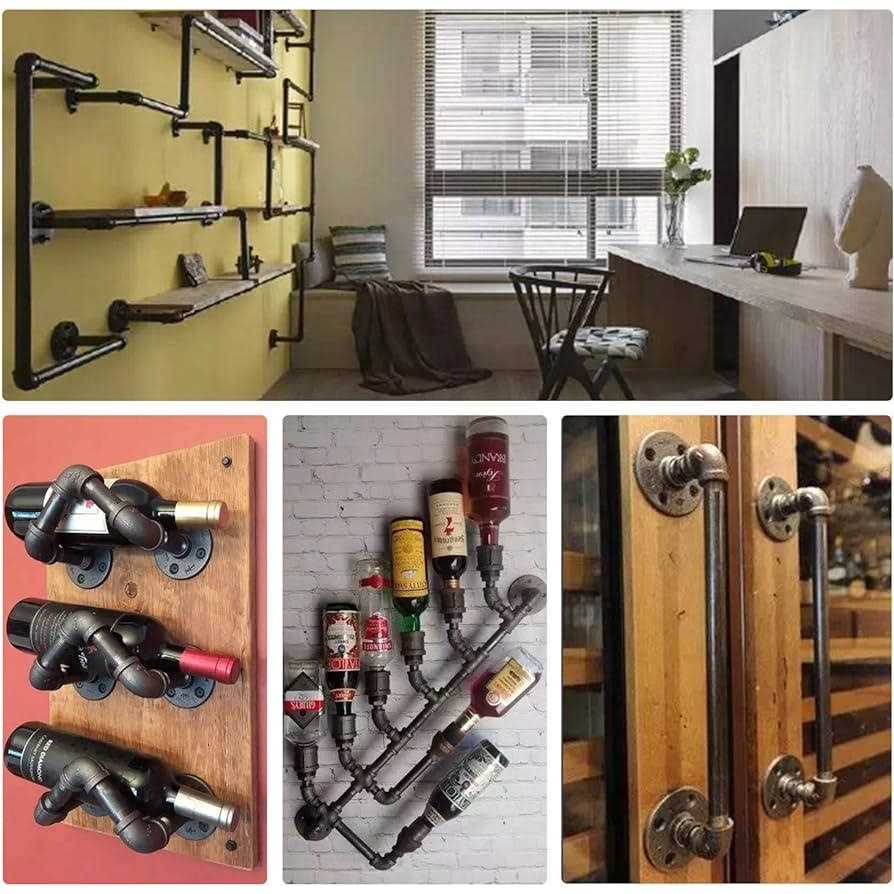 Floor Flange Home TZH Malleable iron Pipe Fittings for Industrial vintage style - Image 4