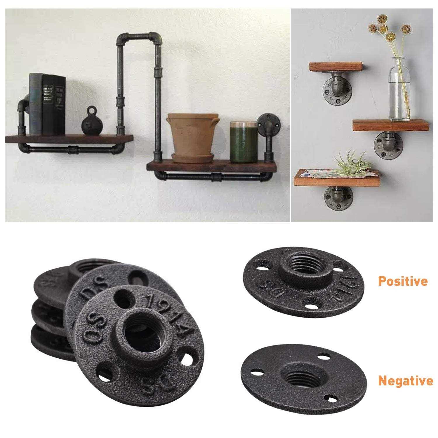 Floor Flange Home TZH Malleable iron Pipe Fittings for Industrial vintage style - Image 5