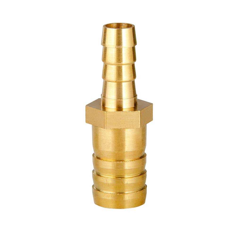 Quickun Brass Hose Barb Reducer Barbed Reducer Fitting Reducing Splicer Mender Union Adapter for Air Water Fuel - Image 3