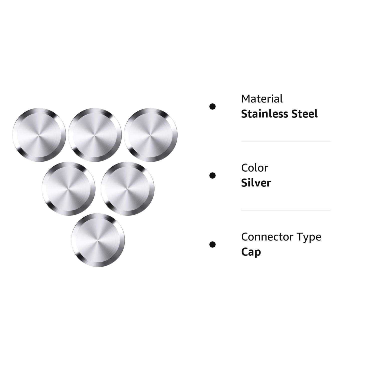 Hotop 6 Pieces 1.5 Inch Sanitary Fitting Cap Stainless Steel 304 Sanitary End Cap Pipe Fitting Clamp Solid End Caps Blind Tri Caps Clamp for Dairy - Image 5