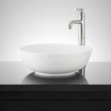 Signature Hardware 948621 Sarasota 16 Fireclay Vessel Bathroom Sink - Image 3
