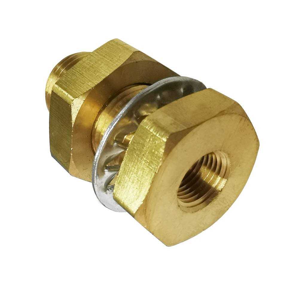 Legines 1/4 NPT Female Brass Bulkhead Coupling Tank Fitting - Image 4