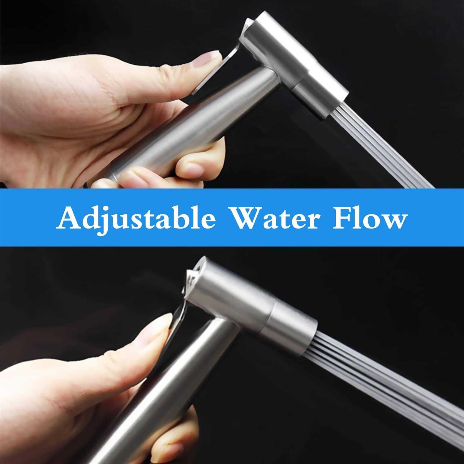 Ikaufen Handheld Bidet Sprayer for Toilet Adjustable Water Pressure Control - Image 3