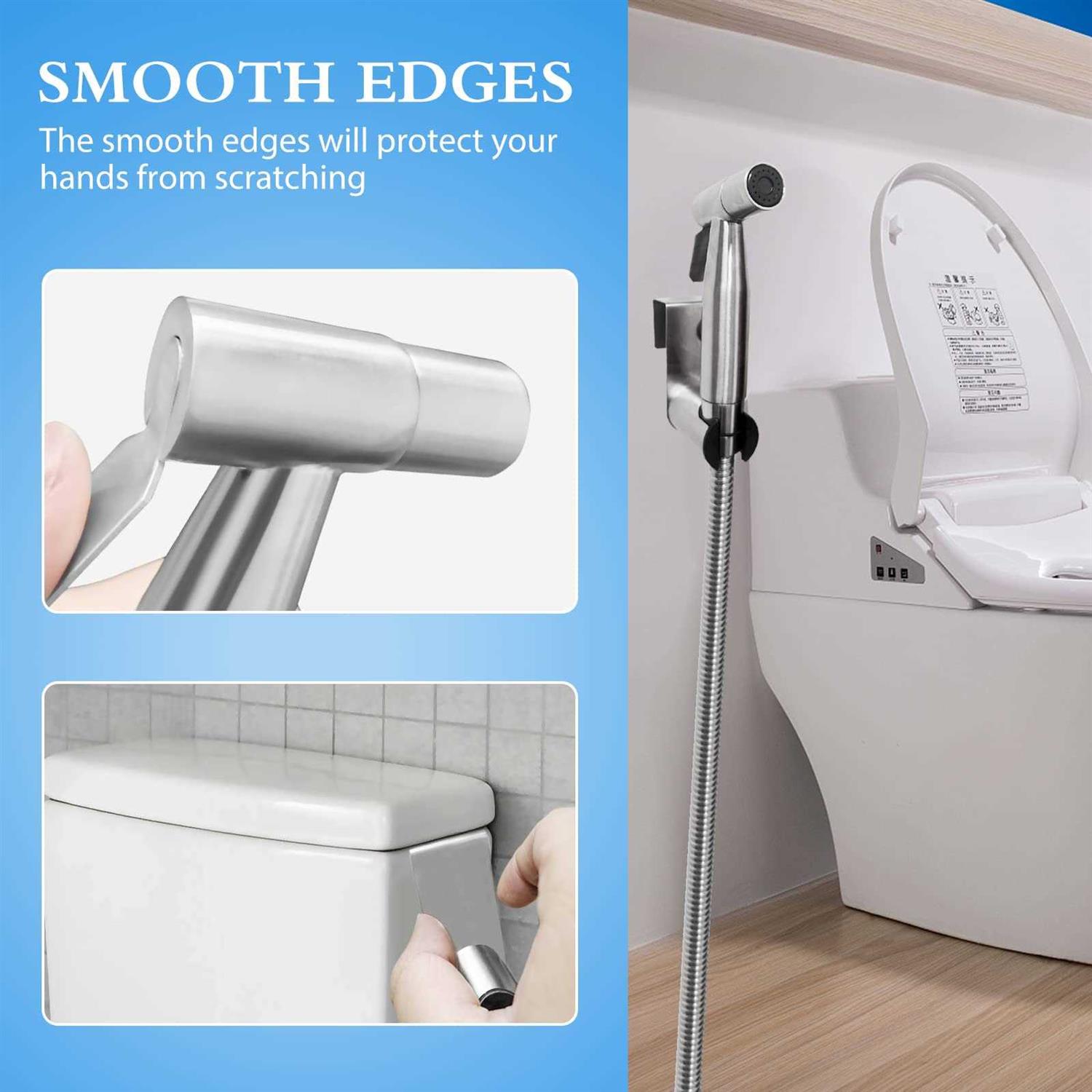 Ikaufen Handheld Bidet Sprayer for Toilet Adjustable Water Pressure Control - Image 4