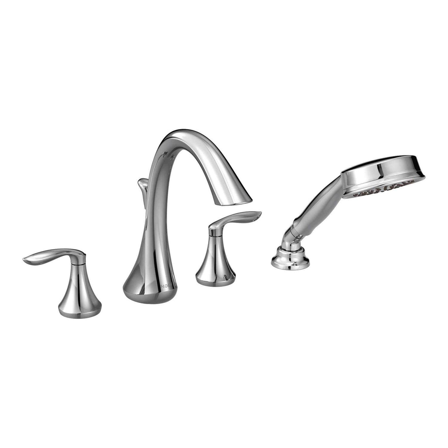 Moen Eva Two-Handle Roman Tub Faucet Hand Shower