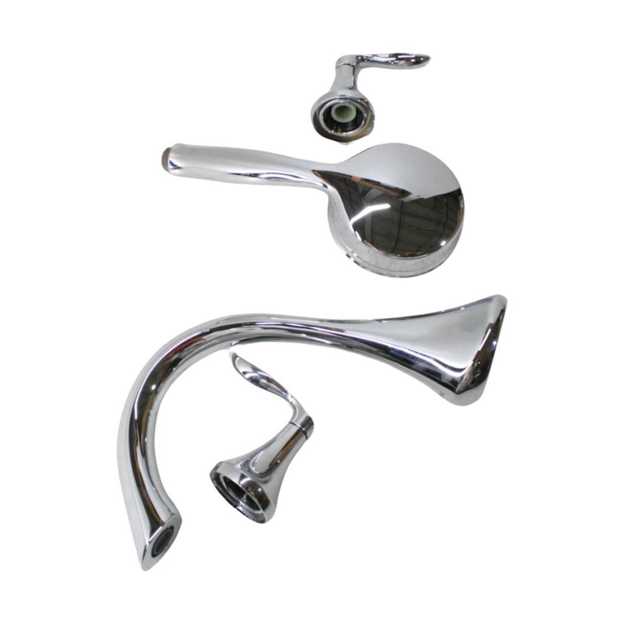 Moen Eva Two-Handle Roman Tub Faucet Hand Shower - Image 2