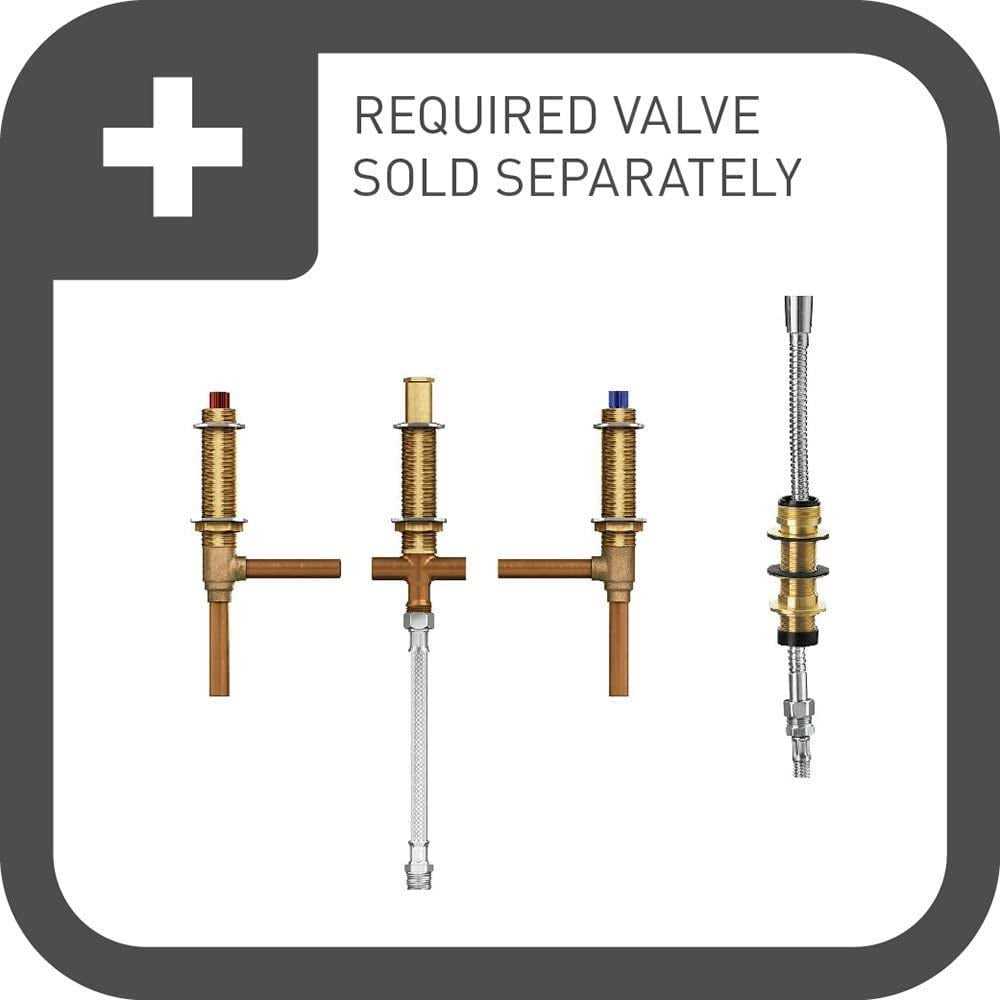 Moen Eva Two-Handle Roman Tub Faucet Hand Shower - Image 4