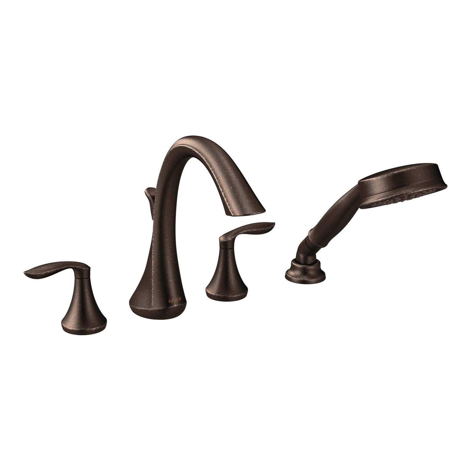 Moen Eva Two-Handle Roman Tub Faucet Hand Shower