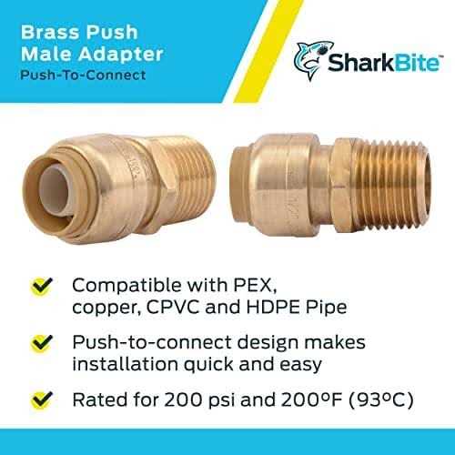 SharkBite 0.5 Brass Push-Fit and MNPT Adapter - Image 4
