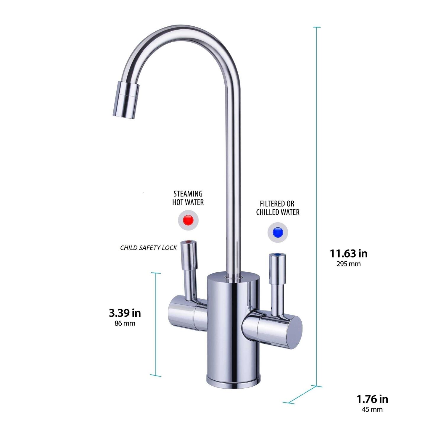 Ready Hot RH-F560-CH Dual Lever Faucet for Hot and Cold Water - Image 3