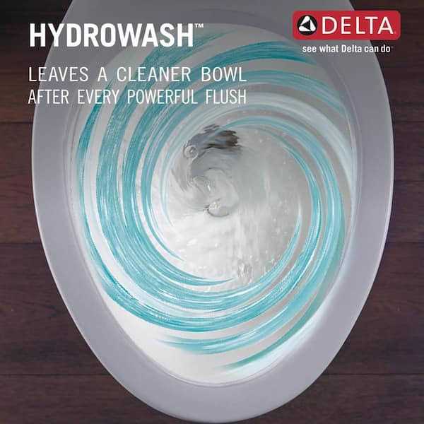 Delta Foundations Bidet Seat 2-piece 1.28 GPF Single Flush Elongated Toilet - Image 5