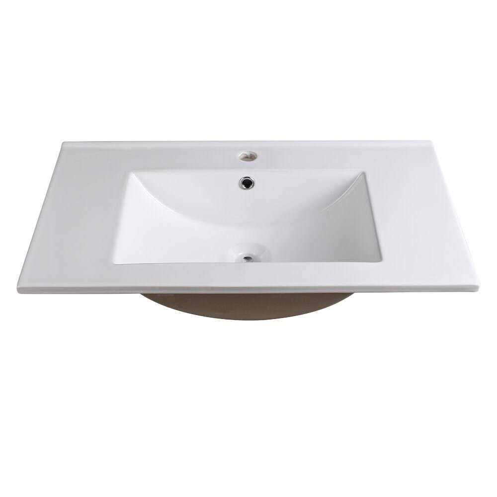 Fresca Torino 30 White Integrated Sink/Countertop - Image 3