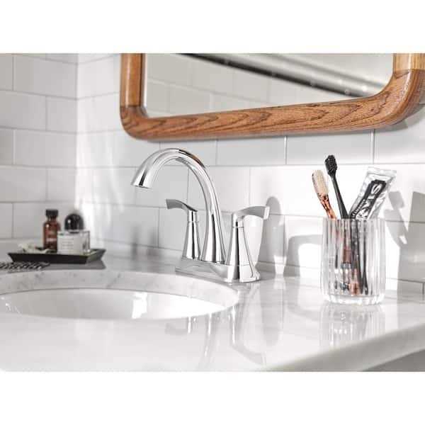 MOEN Korek 4 in. Centerset 2-Handle Bathroom Faucet - Image 5