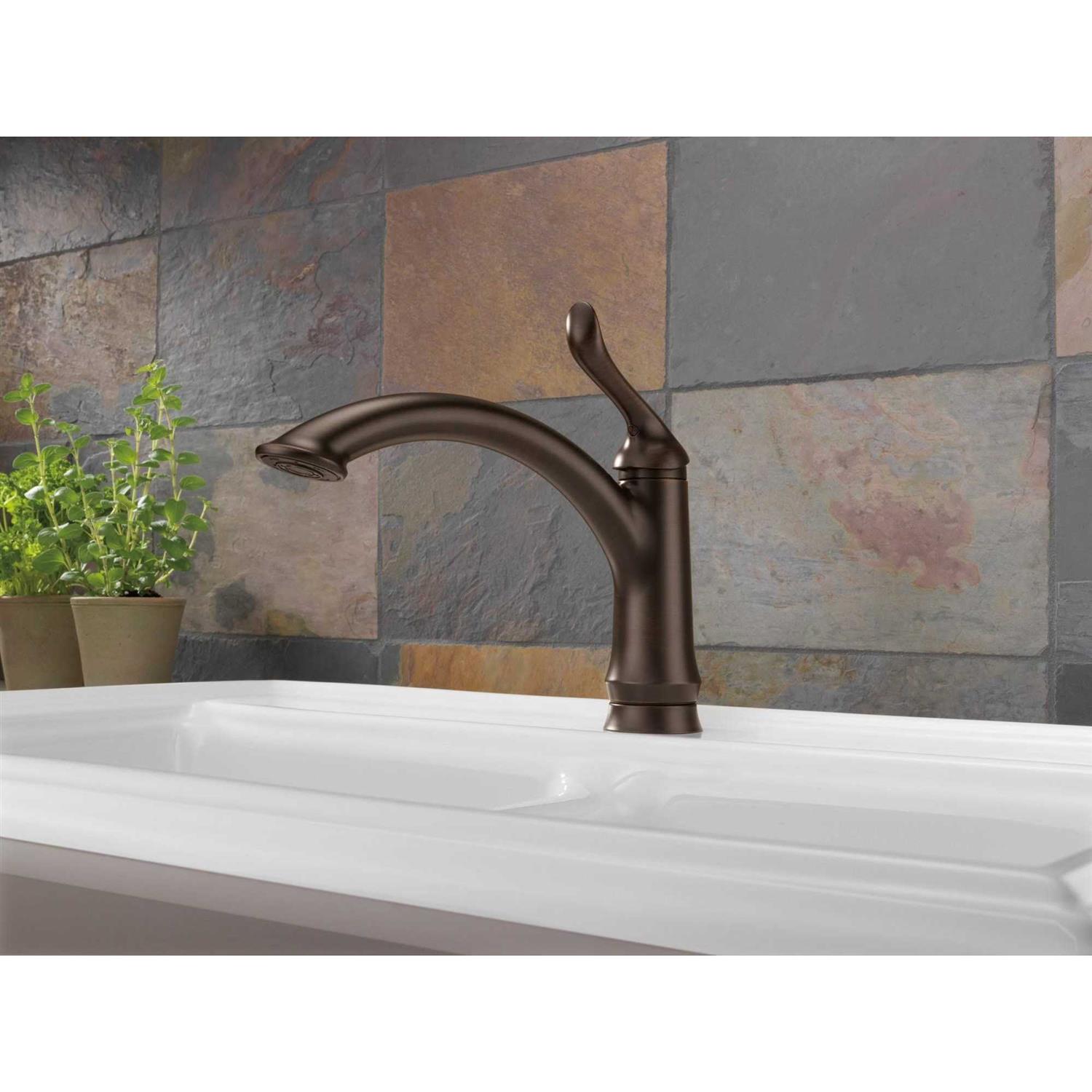 Delta Linden Single Handle Kitchen Faucet 1353 - Image 5
