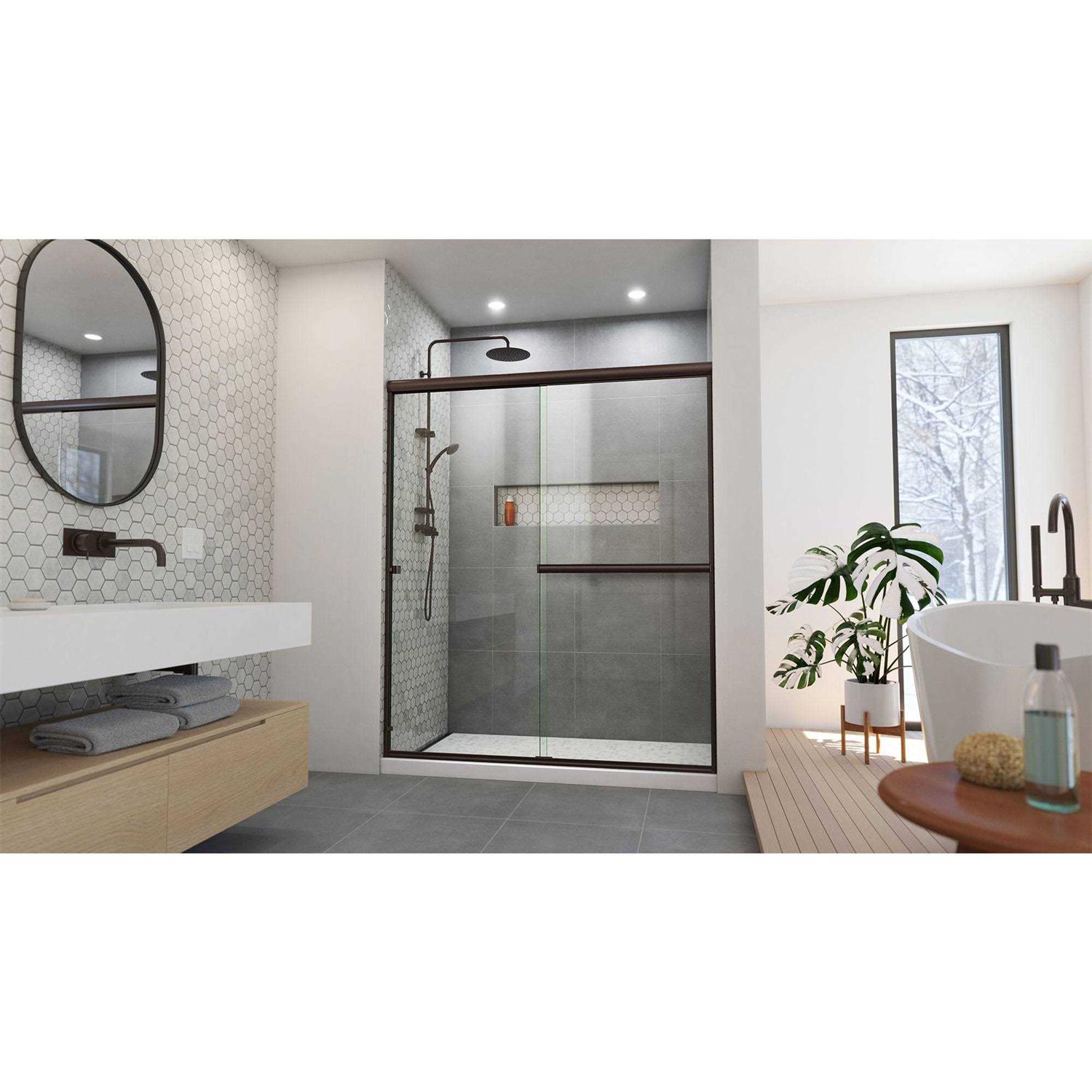 DreamLine Alliance Pro BG 56-60 in. W x 70 3/8 in. H Semi-Frameless Sliding Shower Door SDAB60W700VXX06 - Image 4
