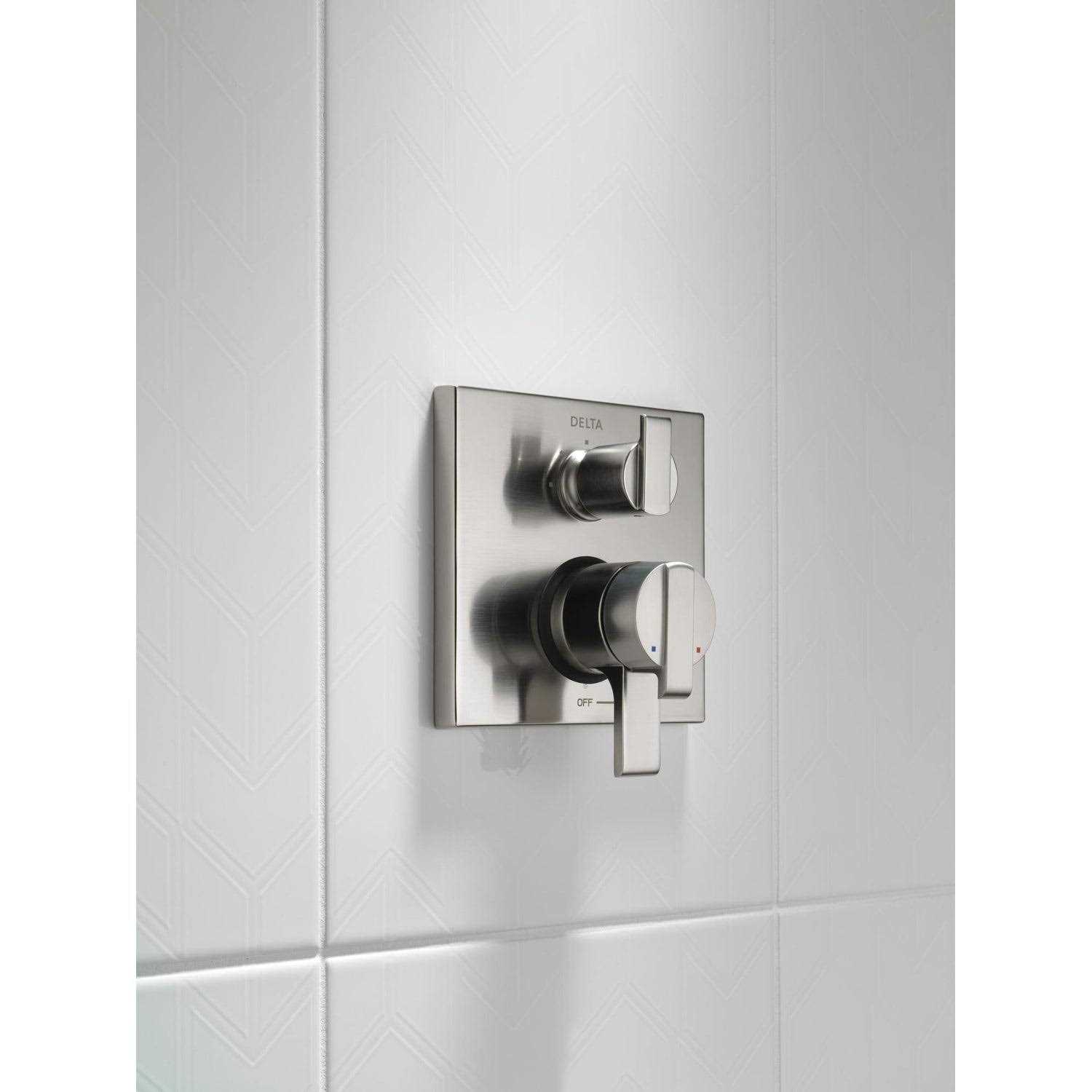 Delta Ara Angular Modern Monitor 17 Series Valve Trim with 3-Setting Integrated Diverter - Image 4