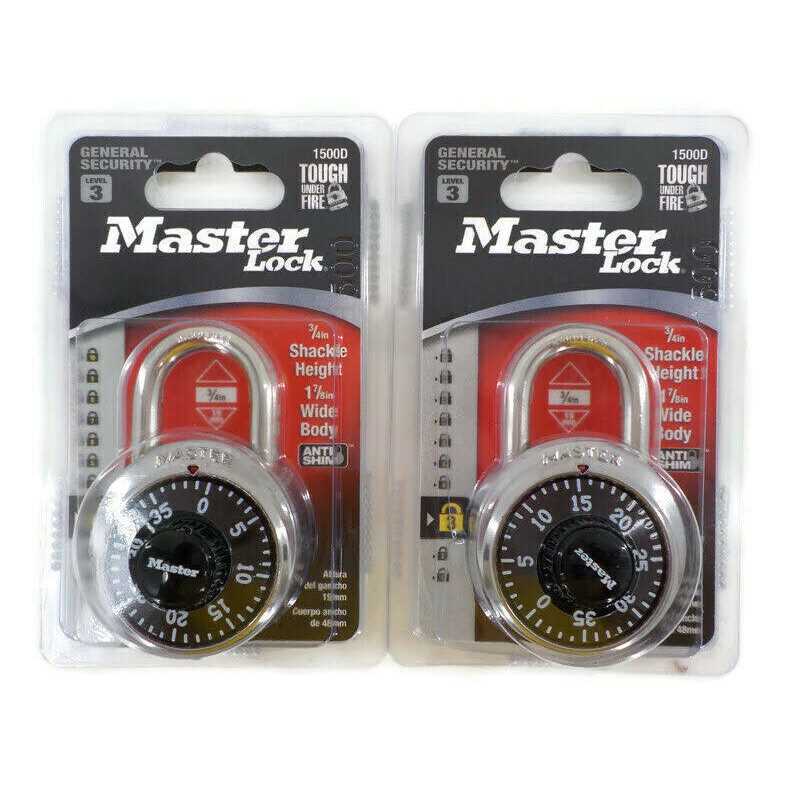 Master Lock 1500D Black Dial Preset Combination Padlock - Image 4