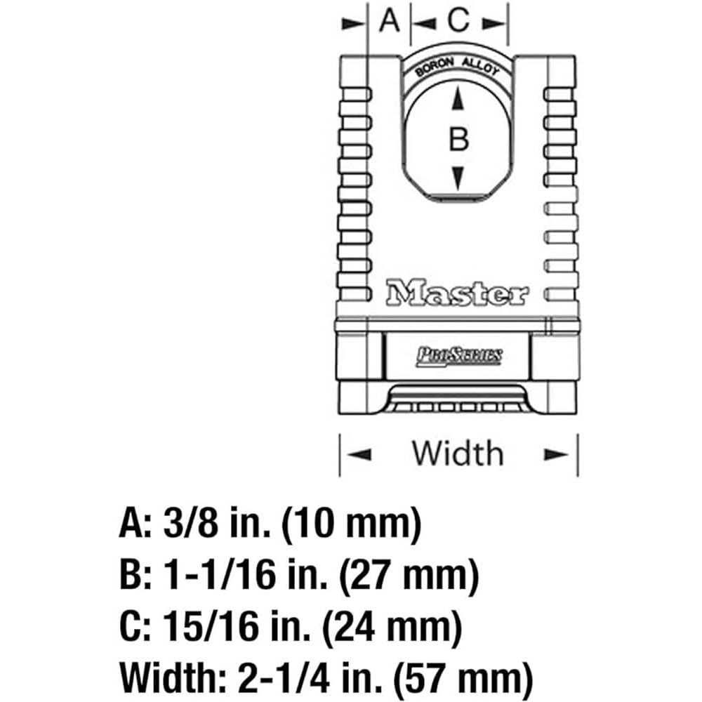 Master Lock 1177 Combination Padlock, Bottom, 4 Dial, Brass - Image 3