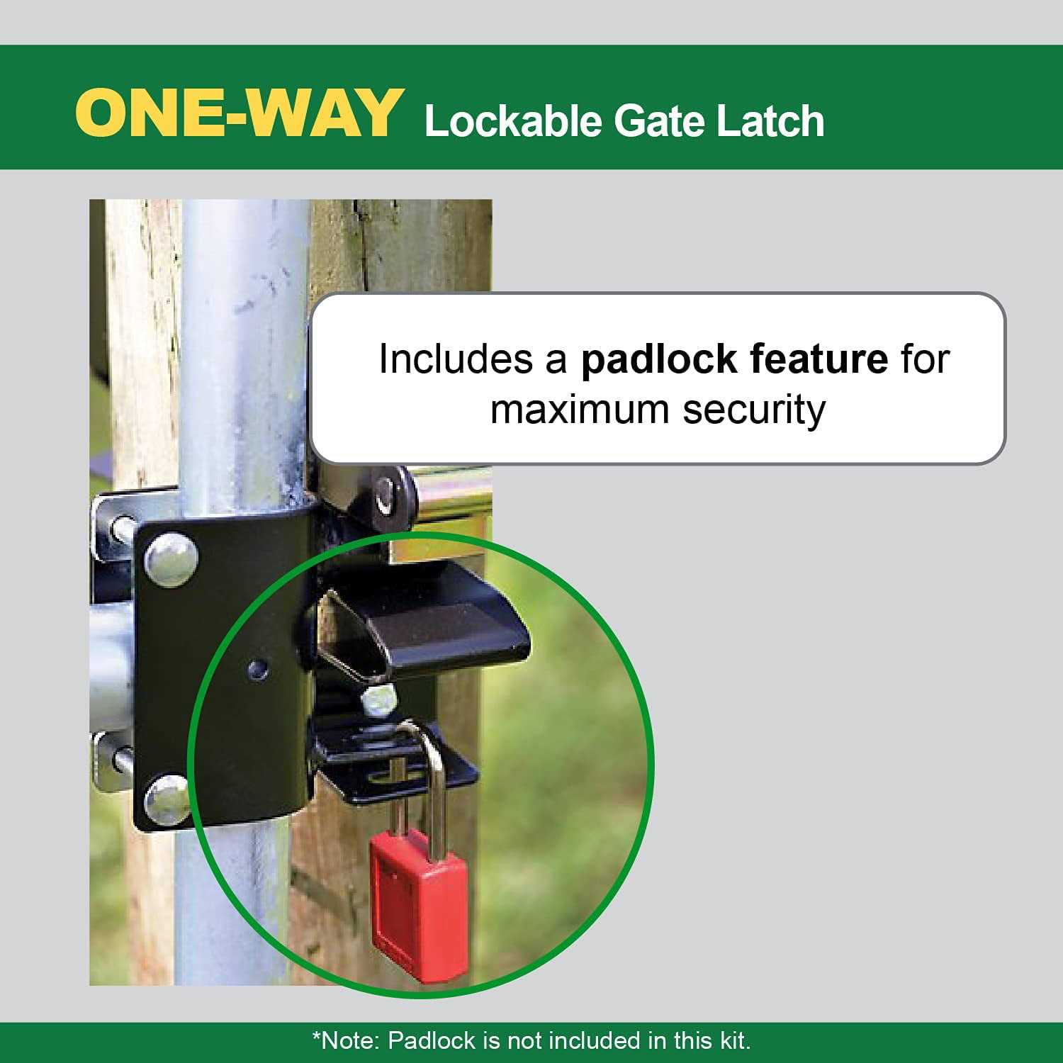Powerfields One-Way Gate Latch - Image 4