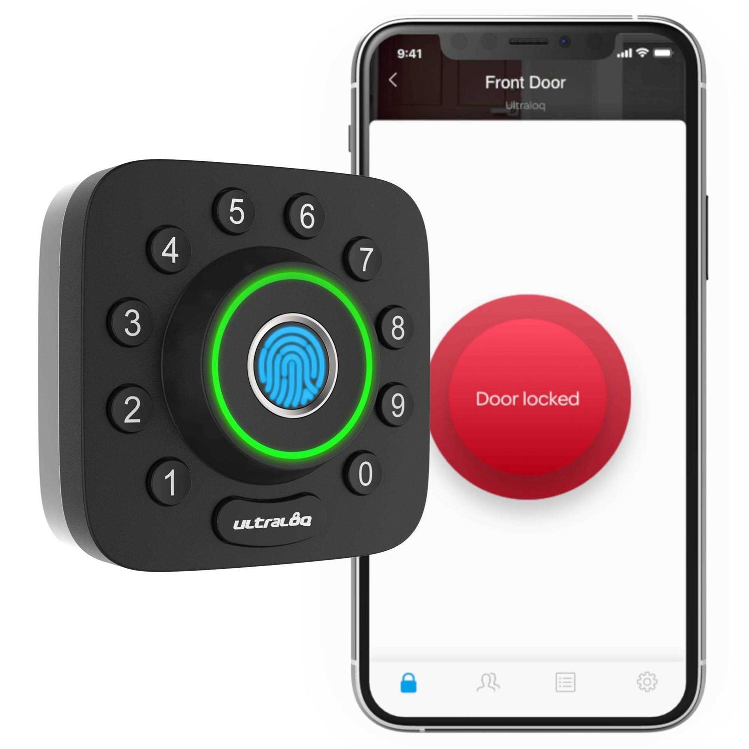 Ultraloq U-Bolt Pro 6-in-1 Bluetooth Enabled Fingerprint and Keypad Smart Deadbolt Door Lock - Image 4