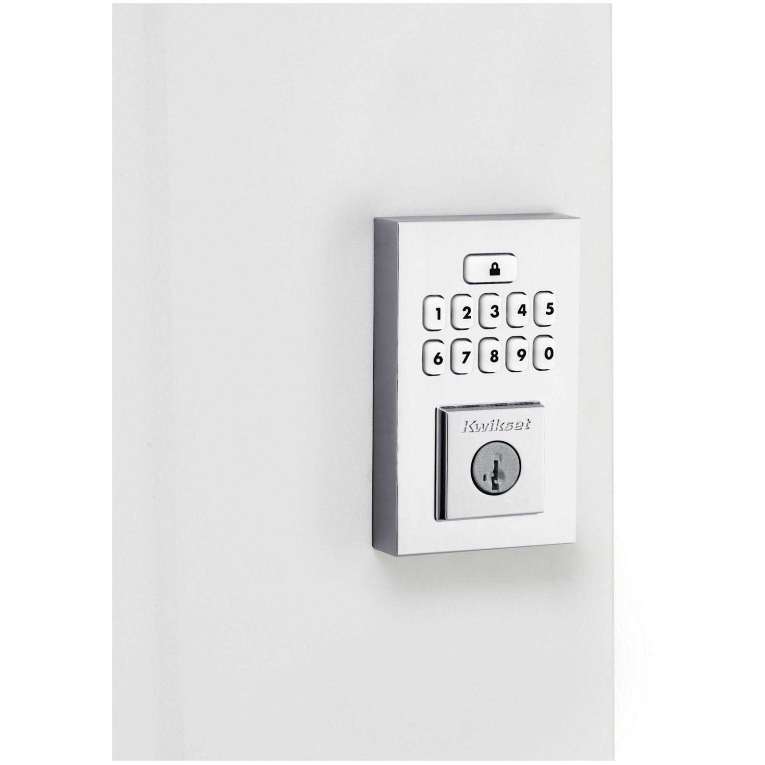 Kwikset Signature Series Contemporary SmartCode Matte Black Electronic Deadbolt 992600-006 - Image 4