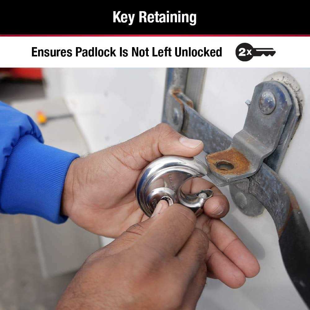 Master Lock 40D Keyed padlock,different,2-3/4w - Image 4