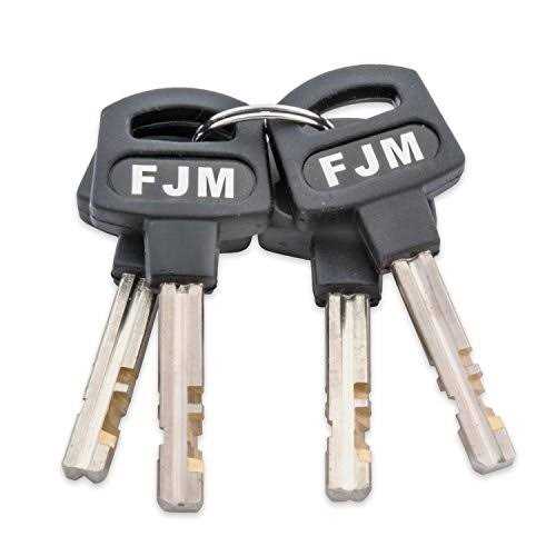 FJM Security SPSA80-KA 3-1/8 Triple Chrome Plated D-Shaped Security Padlock - Image 3