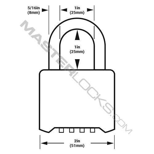 Master Lock 176 Combination Padlock - Image 3