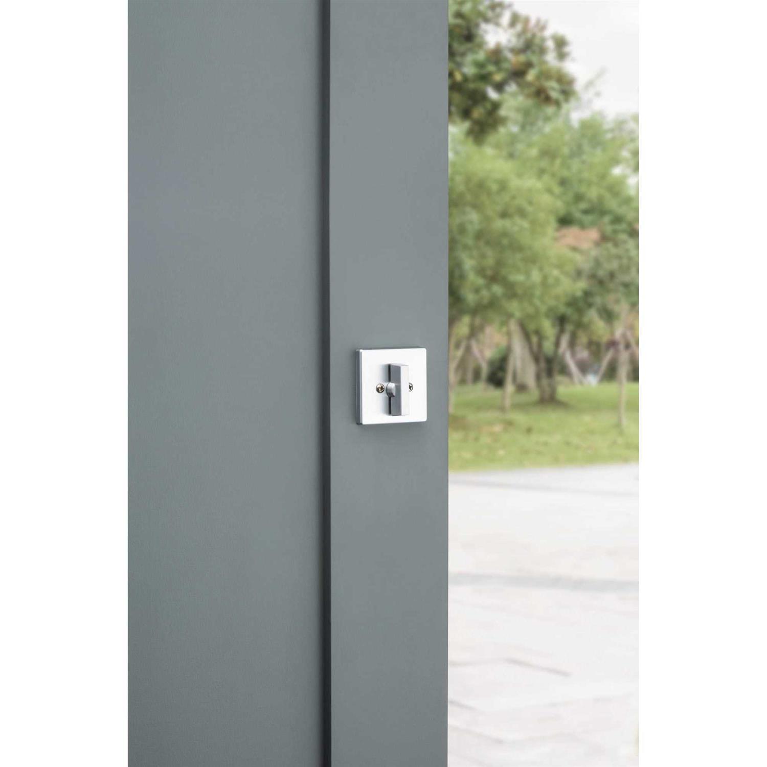 Kwikset 663SQT One Sided Turn Square Deadbolt with 2-3/8 Latch and - Image 3