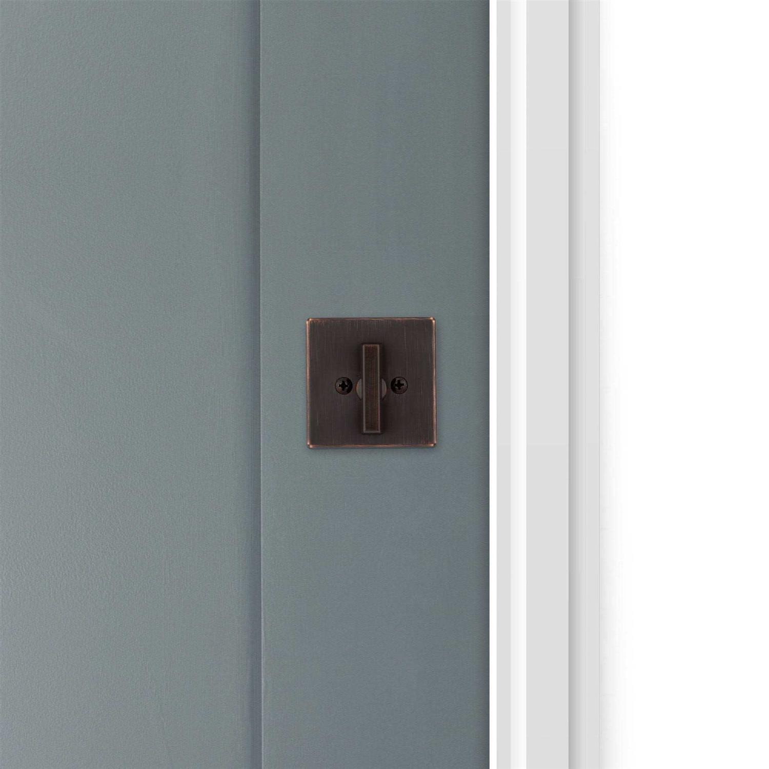 Kwikset 663SQT One Sided Turn Square Deadbolt with 2-3/8 Latch and - Image 4