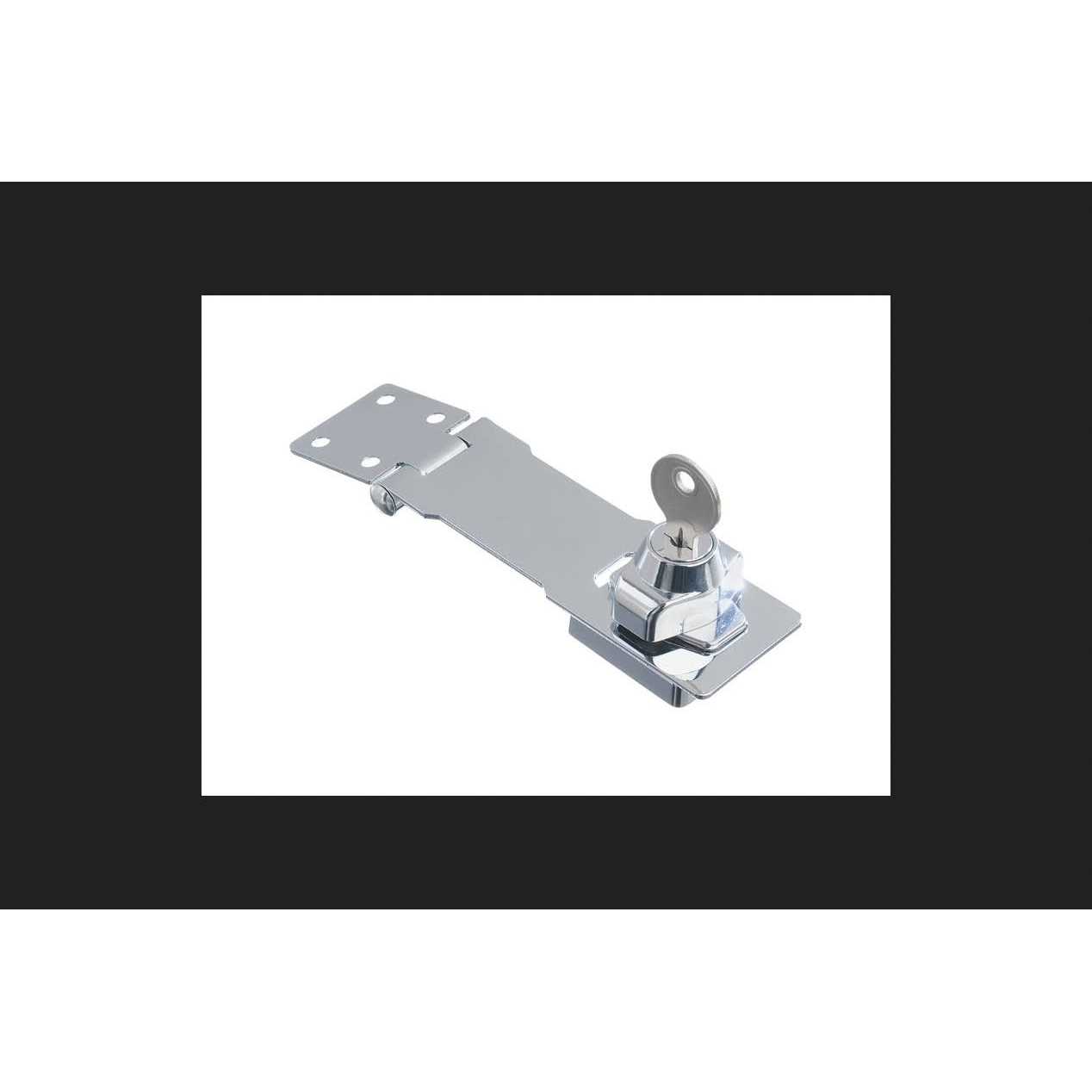 Ace Chrome 4-1/2 in. L Keyed Hasp Lock - Image 4