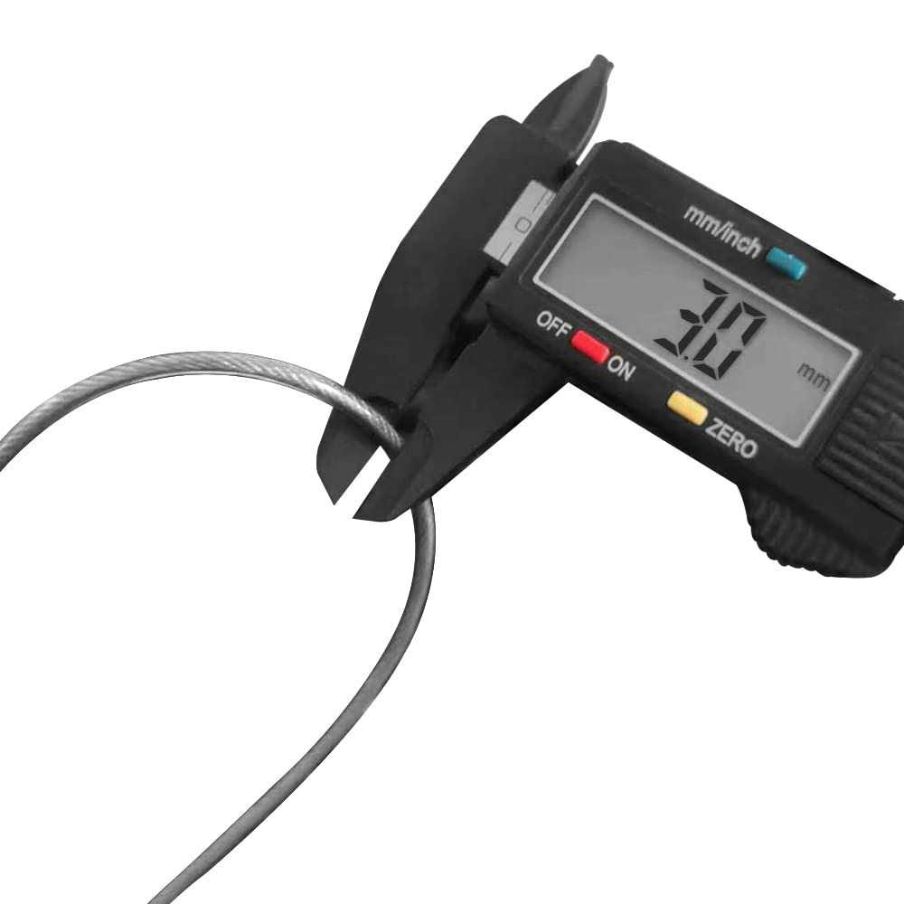 RESET-200 4 Digit Combination Padlock with 12 Inches Steel Cable,Cable Lock for Locker Luggage Suitcase Gun Case Toolbox Helmet Black,2 Pack - Image 4