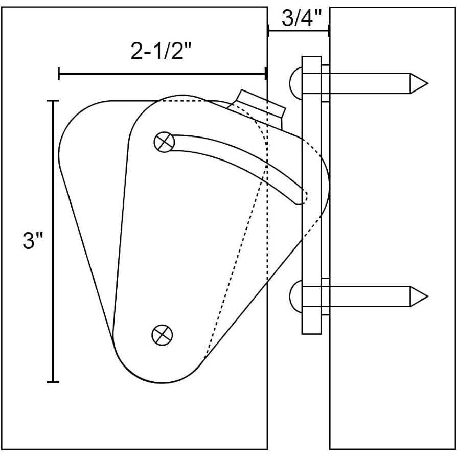 WINSOON Barn Door Lock Hardware Black Steel Sliding Privacy Latch for Closet Shed Pocket Doors Wood Gates - Image 5