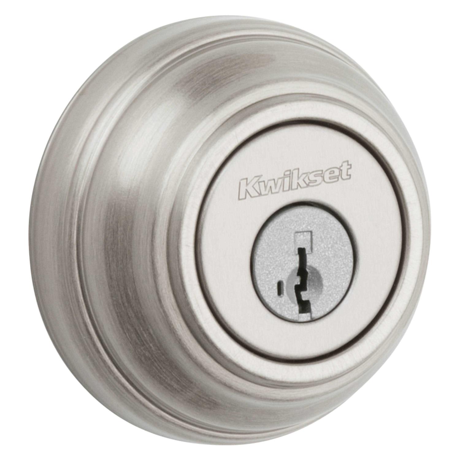Kwikset SmartKey Satin Nickel Deadbolt - Image 3