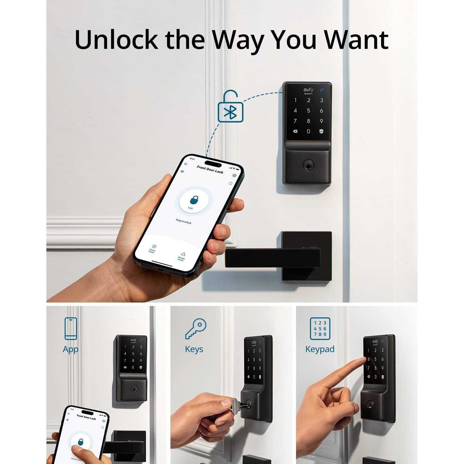 Anker eufy Security C210 Smart Lock 5-in-1 Keyless Entry Door Lock - Image 4